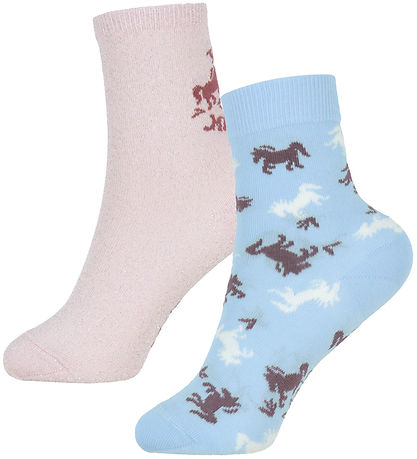 Molo Socken - 2er-Pack - Nomi - Charlotte Pink/Blau