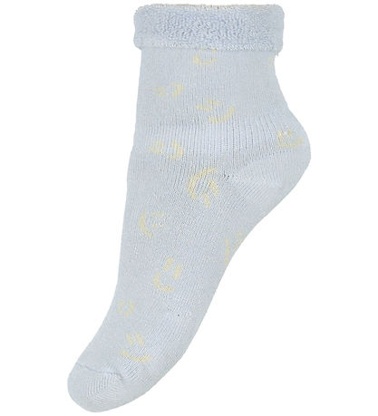 Molo Socken - Bambus - 2er-Pack - Nodda - Skywriting/Beige