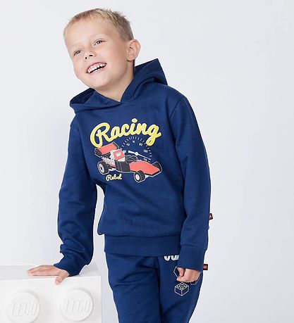 LEGO® Wear Kapuzenpullover - LWScout 708 - Dark Navy m. Print