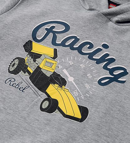 LEGO® Wear Kapuzenpullover - LWScout 708 - Grey Melange m. Print