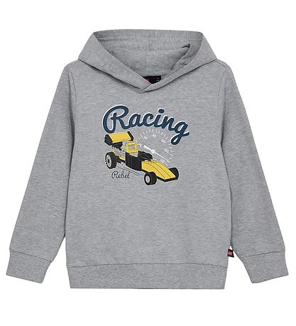 LEGO® Wear Kapuzenpullover - LWScout 708 - Grey Melange m. Print