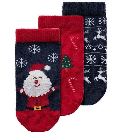 Name It Socks - NbnRichristmas - 3-Pack - Dark Sapphire/Jester