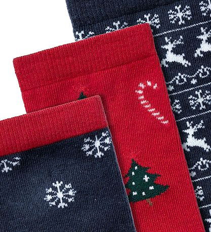 Name It Socks - NmmRichristmas - 3-Pack - Dark Sapphire/Jester