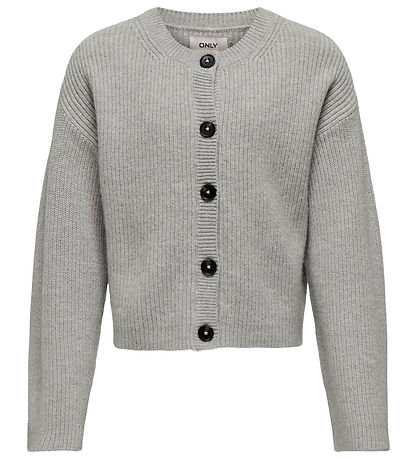 Kids Only Cardigan - Knitted - KogKatia - Light Grey Melange