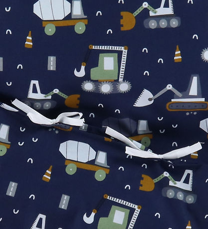 Nørgaard Madsens Bedding - Baby - Navy w. Work machines