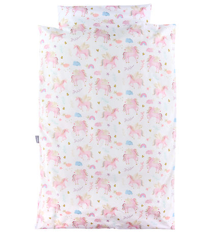 Nørgaard Madsens Bedding - Baby - White w. unicorn
