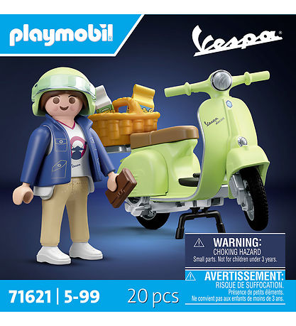 Playmobil Vespa - 1969 Vespa 150 Grænt - 71621 - 20 Partar