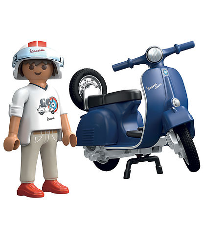 Playmobil Vespa - 1969 Vespa 150 Blár - 71622 - 16 Partar