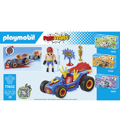 Playmobil Funstars - Racing Wrestler - 71632 - 39 Parts