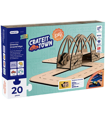 Crateit Creation Set - Crateit Town - Wood - Dreamy Drawbridge -