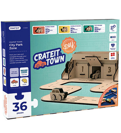 Crateit Creation Set - Crateit Town - Wood - Packing Area - 36 P