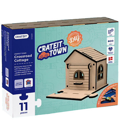 Crateit Creatieve Speelset - Crateit Stad - Bos - Kruispunthuisj