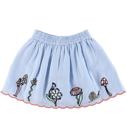 Stella McCartney Kids Skirt - Light blue w. Embroidery