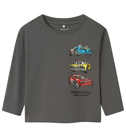 Name It Blouse - NmmDrum Hotwheels - Lava Smoke