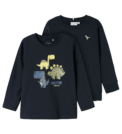 Name It Sweatshirt/Bluse - NmmVux - 2er-Pack - Dark Sapphire