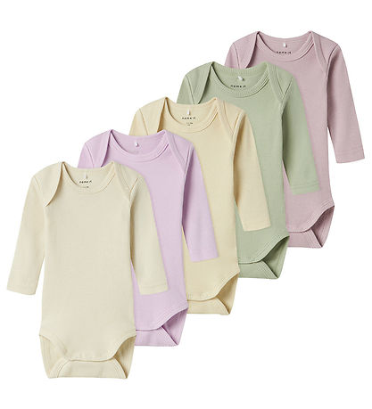 Name It Bodysuit L/æ - Rib - Noos - NbnBody - 5-Pack - Winsome O