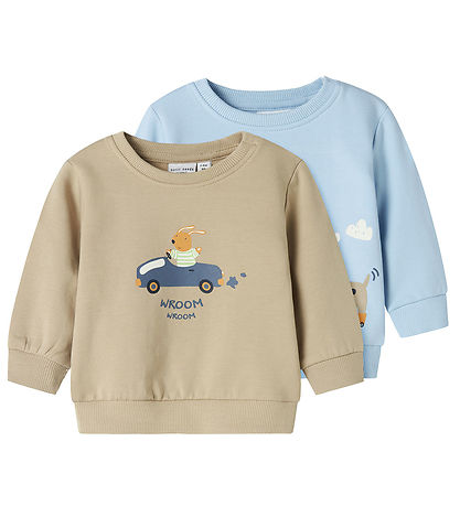 Name It Sweatshirt - NbfVonne - 2er-Pack - Cerulean/Dog Auf Räde