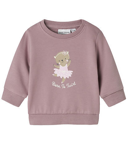 Name It Sweatshirt - NbfVrilllie - 2er-Pack - Elderberry/CAT Bäl
