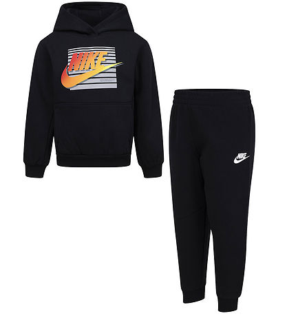 Nike Sweat Set - Black w. Orange