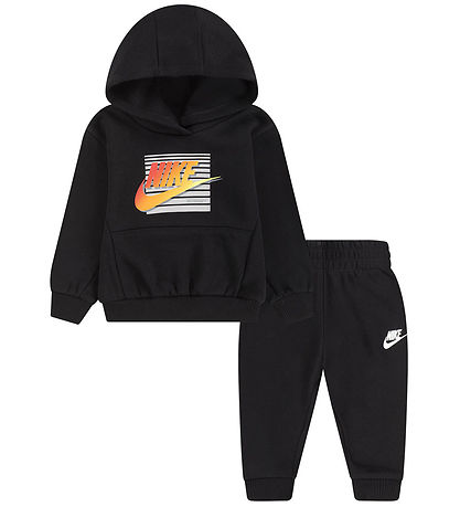 Nike Sweat Set - Black w. Orange