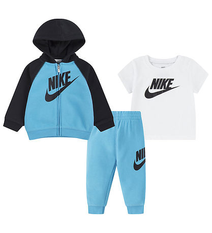 Nike Jogging galli M. Stuttermabolur - Eystrasalt Blue/Svart