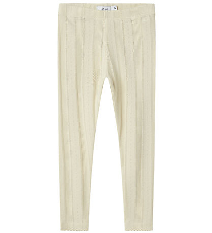 Name It Leggings - Noos - NmfJulia - Summer Sand w. Pointelle
