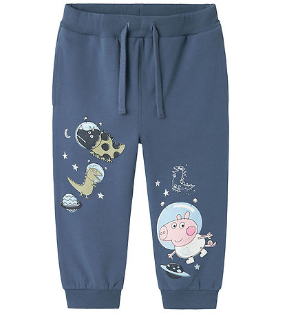 Name It Sweatpants - NmmDeb Peppa Pig - China Blue w. Print