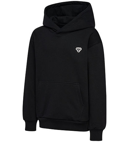 Hummel Kapuzenpullover - hmlJR Loose Hoodie - Schwarz m. Print