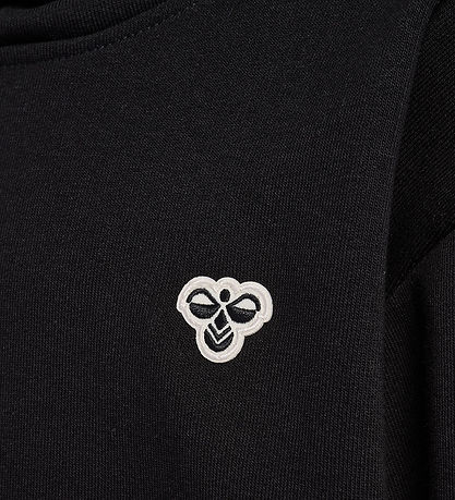 Hummel Kapuzenpullover - hmlJR Loose Hoodie - Schwarz m. Print