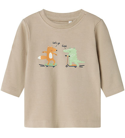 Name It Bluse - NbmVacion - Reines Kaschmir/Fox Ente Krokodil