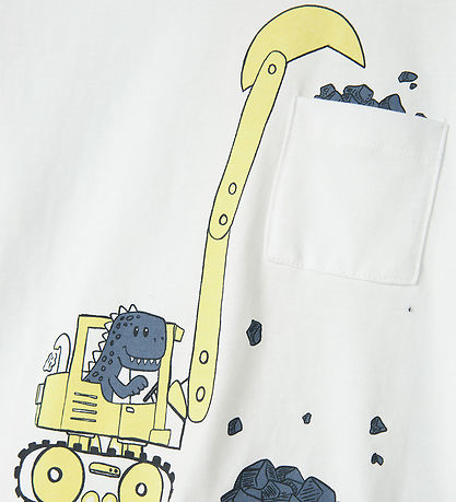Name It Bluse - NmmVillian - Bright White/Tractor Dino