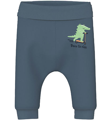 Name It Sweatpants - NbmVonne - China Blue/Born to Ride