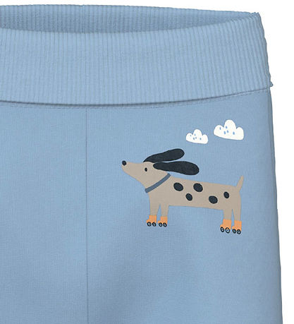 Name It Sweatpants - NbmVonne - Cerulean/Dog on wheels