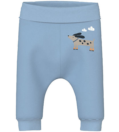 Name It Sweatpants - NbmVonne - Cerulean/Dog on wheels