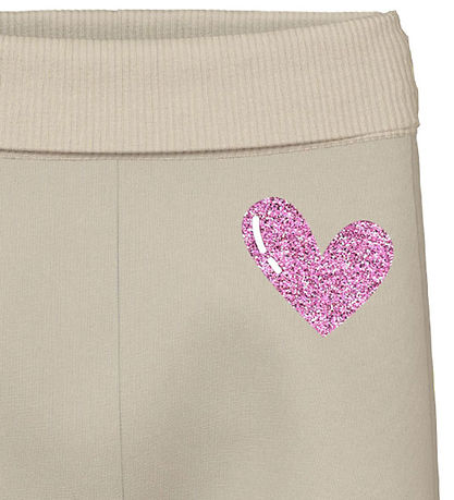 Name It Sweatpants - NbfVrillie - Summer Sand/Hearts