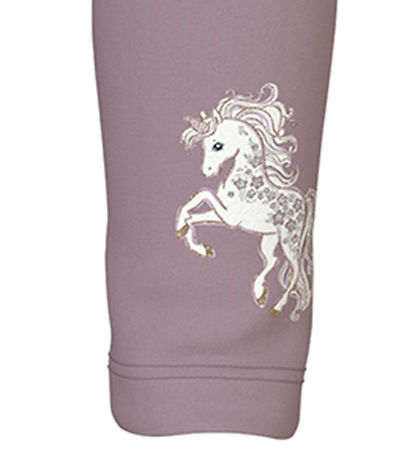 Legging Name It - NmfDavina - Sweat - Elderberry/Unicorn