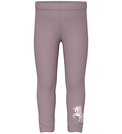 Legging Name It - NmfDavina - Sweat - Elderberry/Unicorn