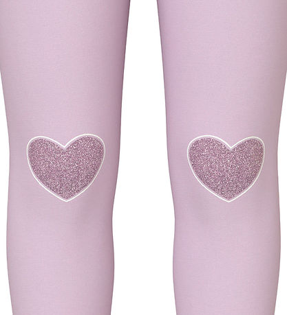 Legging Name It - NmfDavina - Sweat - Winsome Orchid/Hearts