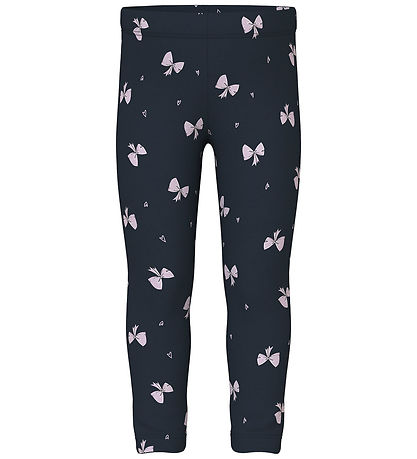 Legging Name It - NmfDavina - Sweat - Dark Sapphire/Nœuds