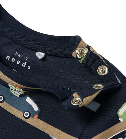 Name It Bodysuit L/æ - NbmVroels - Navy Blazer/Animals in Cars