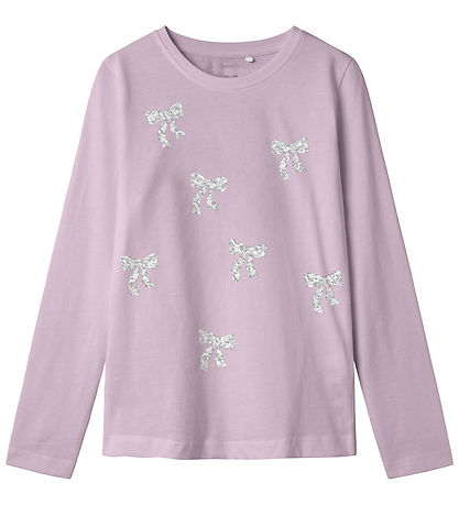 Name It Blouse - NkfTudu - Paliet Bows - Winsome Orchid