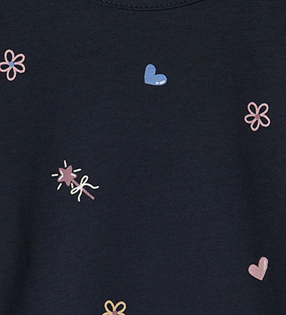 Name It Bodysuit L/æ - NbfVandora - Navy Blazer/Bow Duck Hearts