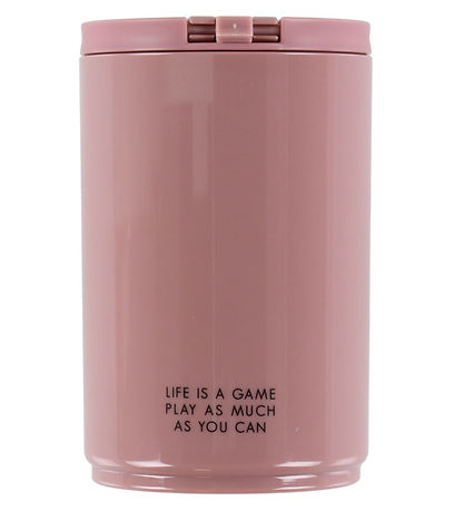 Design Letters Mugg m. Sugrör - Travel - 330 ml - Rosa