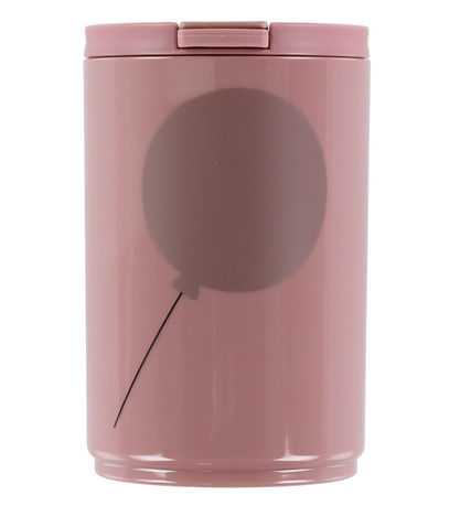 Design Letters Mugg m. Sugrör - Travel - 330 ml - Rosa