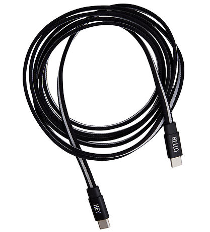Design Letters Lightning-Ladekabel - 2 M - Schwarz/Weiß
