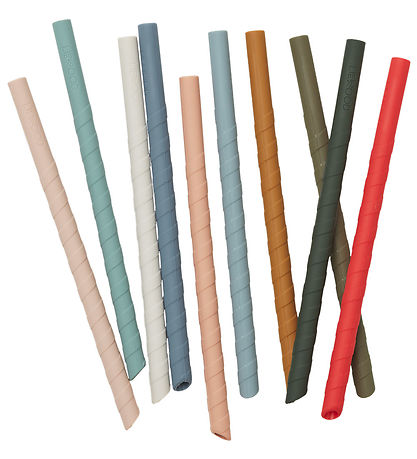 Liewood Straws - Silicone - 10-Pack - Timoti - Multi Mix