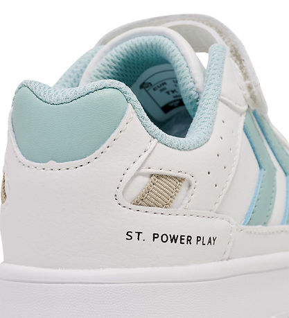 Hummel Skór - ST. Power Play Jr - White/Turquoise
