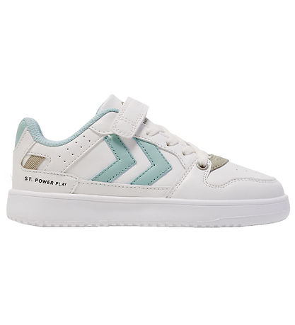 Hummel Skór - ST. Power Play Jr - White/Turquoise