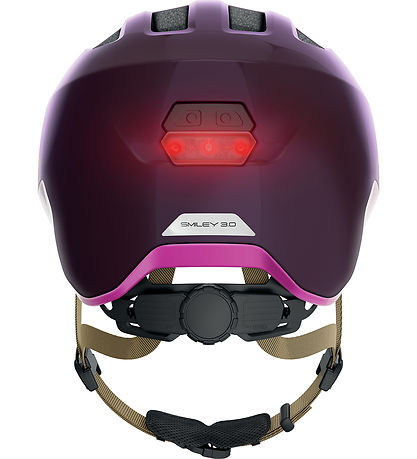 Abus Fahrradhelm - Smiley 3.0 Ace LED - Royal Purple