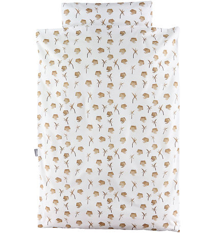 Nørgaard Madsens Bettwäsche - Junior - Weiß m. Beige Elefant